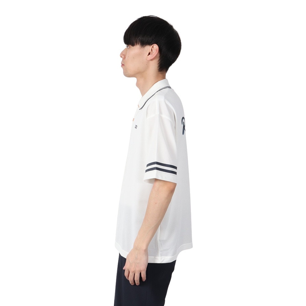 ROSASEN（メンズ）ゴルフウェア 鹿の子ストレッチ 半袖ポロシャツ 044-22742-005-24AW