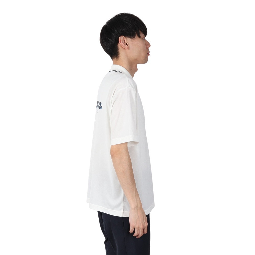 ROSASEN（メンズ）ゴルフウェア 鹿の子ストレッチ 半袖ポロシャツ 044-22742-005-24AW