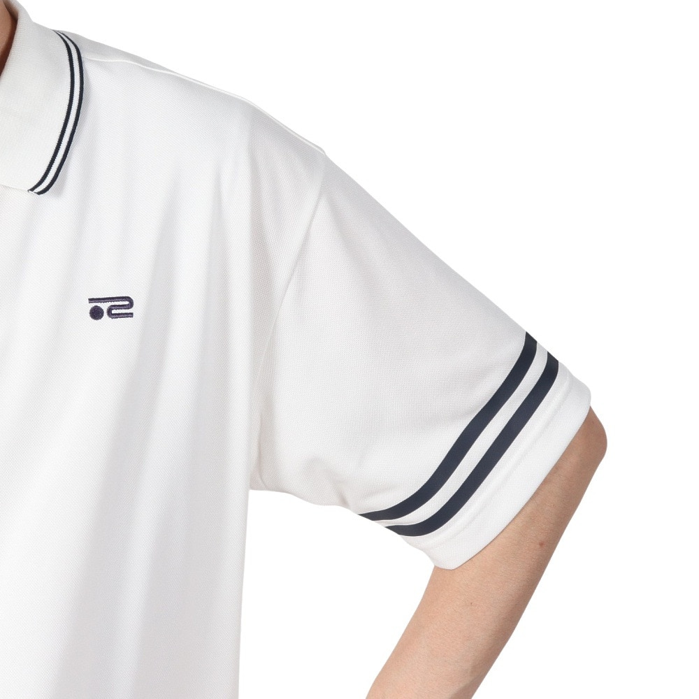 ROSASEN（メンズ）ゴルフウェア 鹿の子ストレッチ 半袖ポロシャツ 044-22742-005-24AW