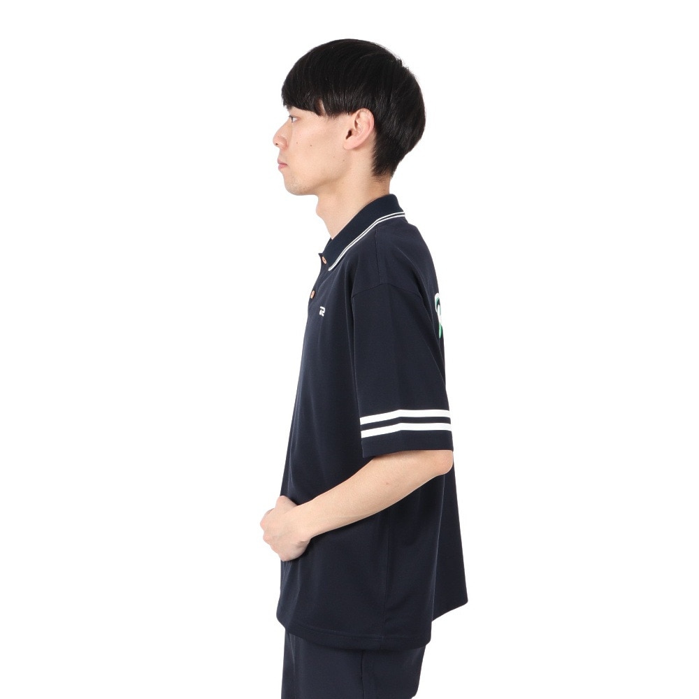 ROSASEN（メンズ）ゴルフウェア 鹿の子ストレッチ 半袖ポロシャツ 044-22742-098-24AW