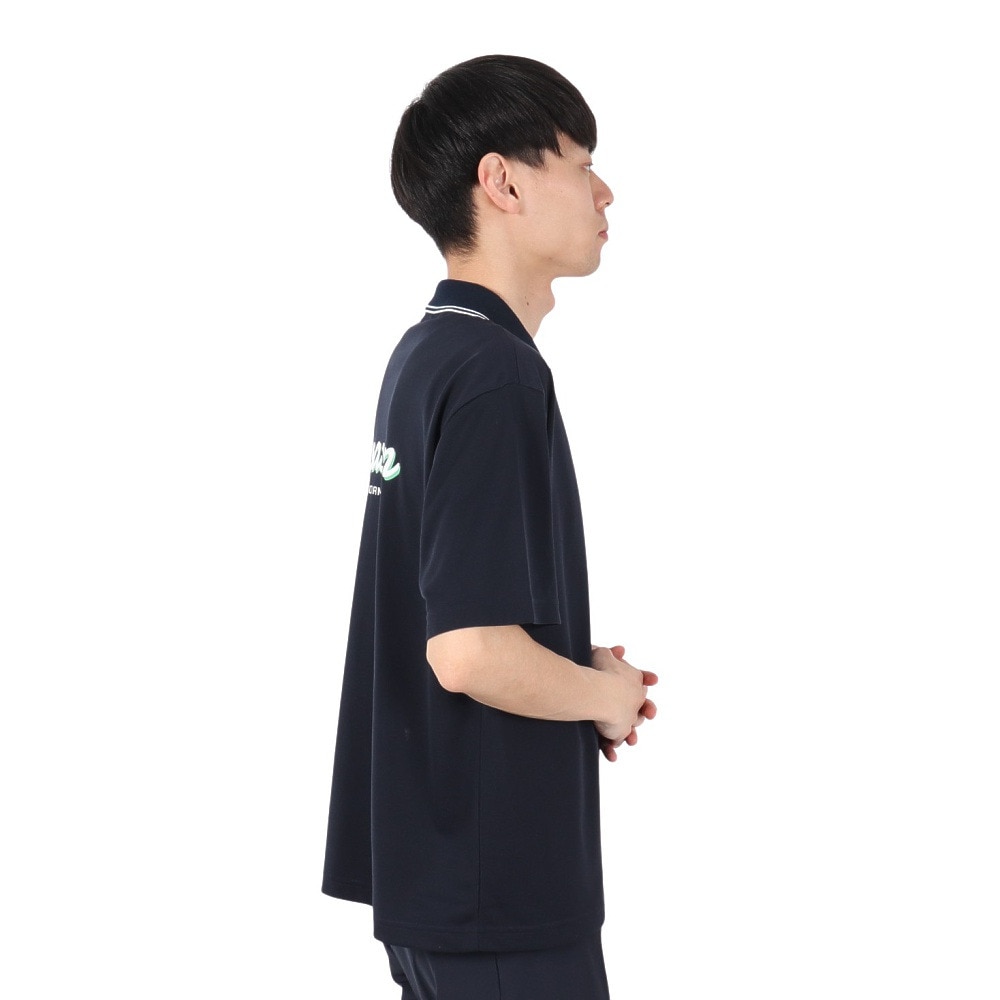 ROSASEN（メンズ）ゴルフウェア 鹿の子ストレッチ 半袖ポロシャツ 044-22742-098-24AW