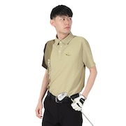 (メンズ)ゴルフウェア ポロシャツ STRIPE SWITCH GRT215 BEG
