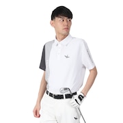 (メンズ)ゴルフウェア ポロシャツ STRIPE SWITCH GRT215 WHT