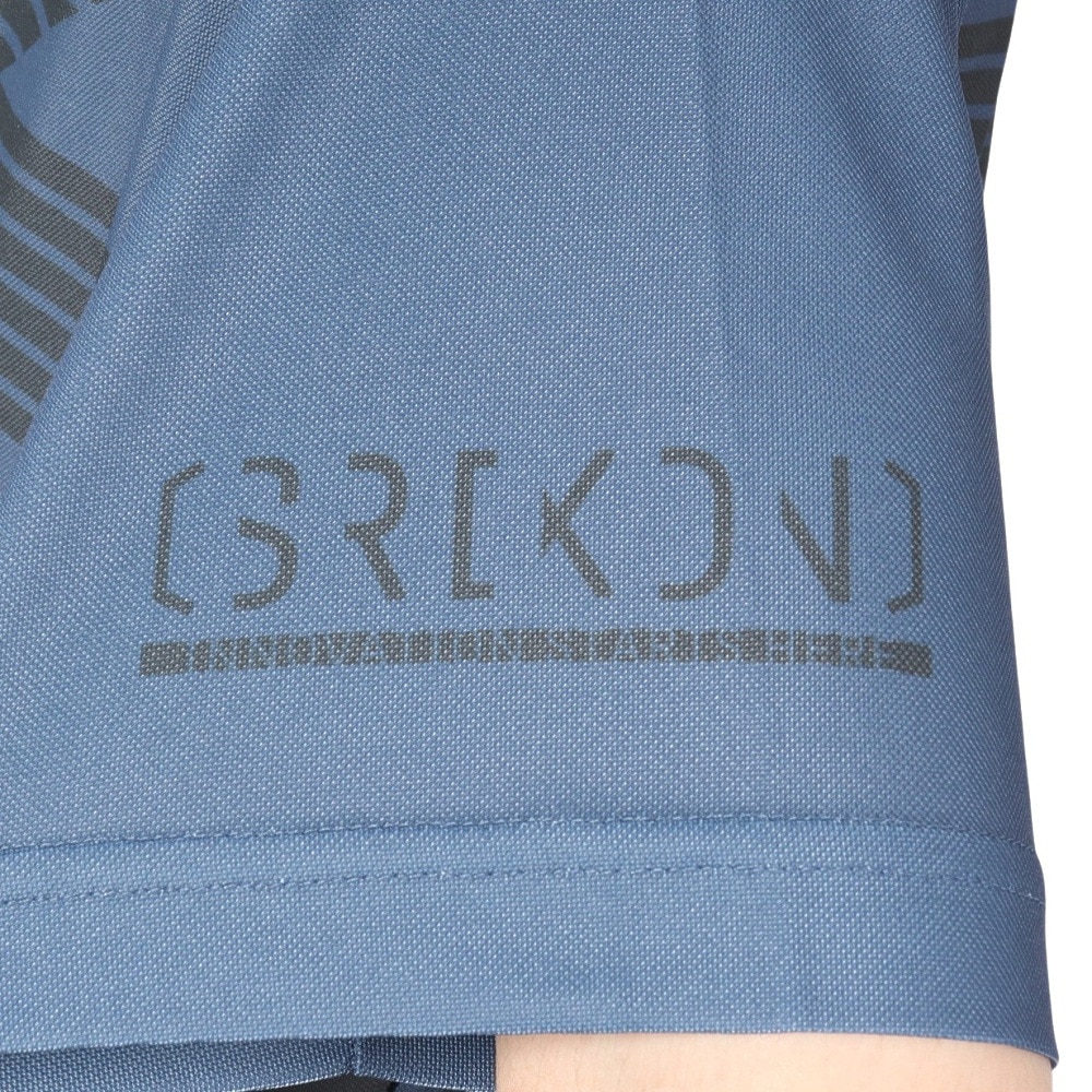 スリクソン（SRIXON）（メンズ）ゴルフウェア 半袖 パネルバイアスボーダープリントシャツ RGMVJA17 GY00