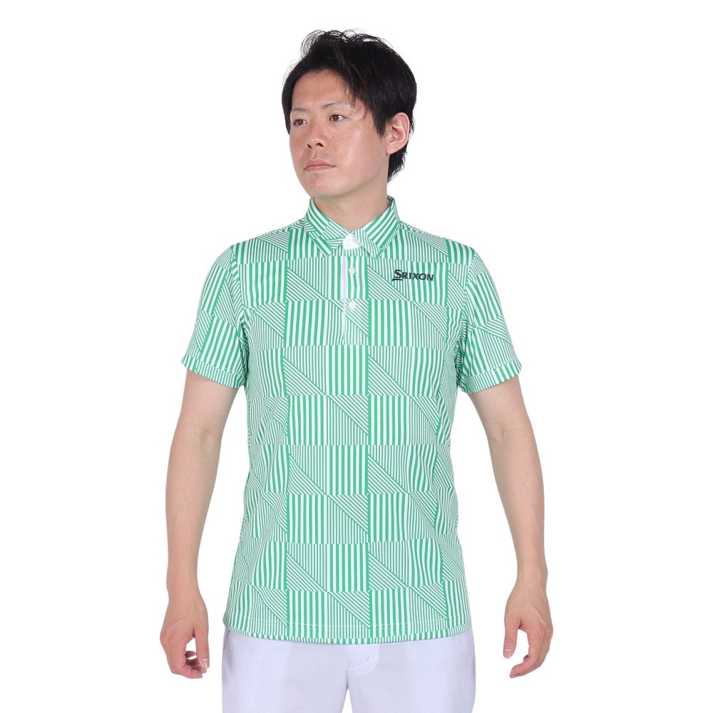 スリクソン（SRIXON）（メンズ）ゴルフウェア 吸汗速乾 半袖シャツ RGMVJA19 GR00