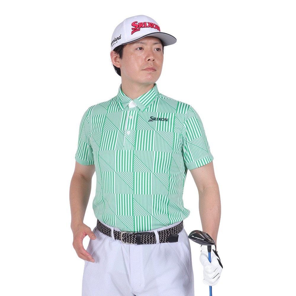 スリクソン（SRIXON）（メンズ）ゴルフウェア 吸汗速乾 半袖シャツ RGMVJA19 GR00