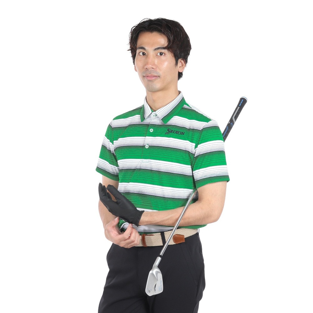 スリクソン（SRIXON）（メンズ）ゴルフウェア 吸汗速乾 半袖シャツ RGMVJA22 GR00
