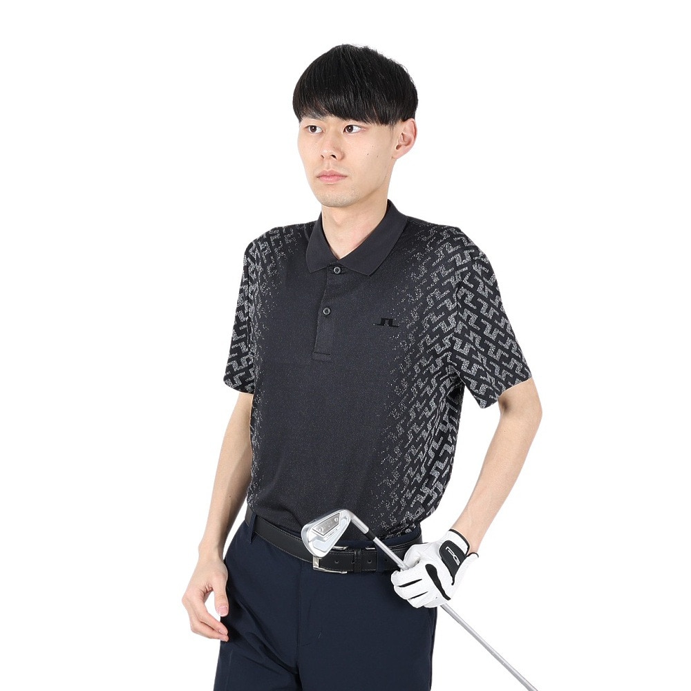 J.LINDEBERG（メンズ）ゴルフウェア 吸水速乾 Kalle Reg Fit 半袖 ポロシャツ 071-22857-019