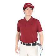 (メンズ)ゴルフウェア 冷感 速乾 シームレス バックブリッジ 半袖 ポロシャツ 071-22863