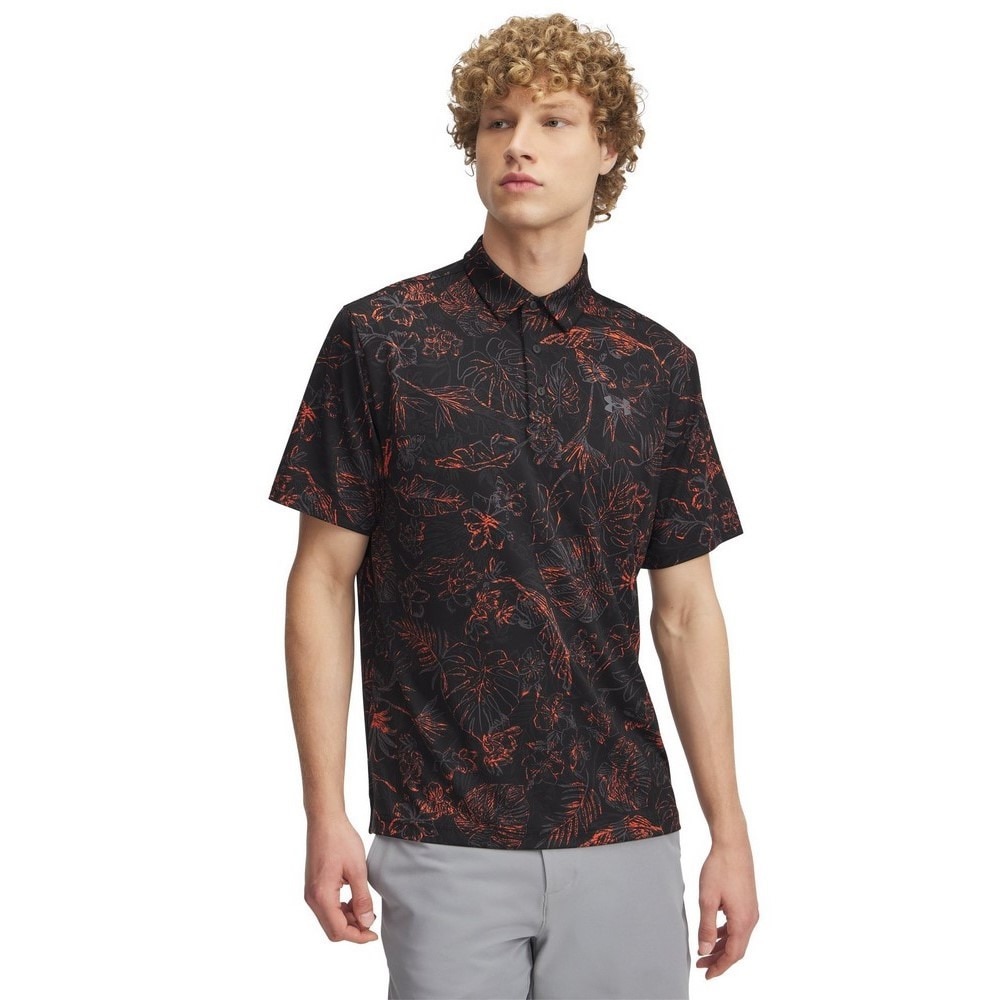 アンダーアーマー（UNDER ARMOUR）（メンズ）ゴルフウェア 吸汗速乾 プレーオフ3.0 プリント 半袖ポロシャツ 1378677 013