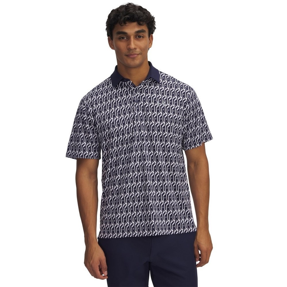 アンダーアーマー（UNDER ARMOUR）（メンズ）ゴルフウェア 吸汗速乾 プレーオフ3.0 プリント 半袖ポロシャツ 1378677 114