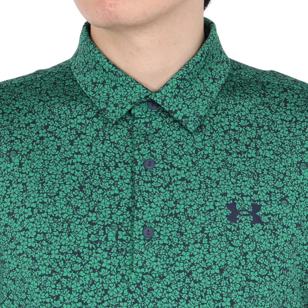 アンダーアーマー（UNDER ARMOUR）（メンズ）ゴルフウェア 吸汗速乾 プレーオフ3.0 プリント 半袖ポロシャツ 1378677 305