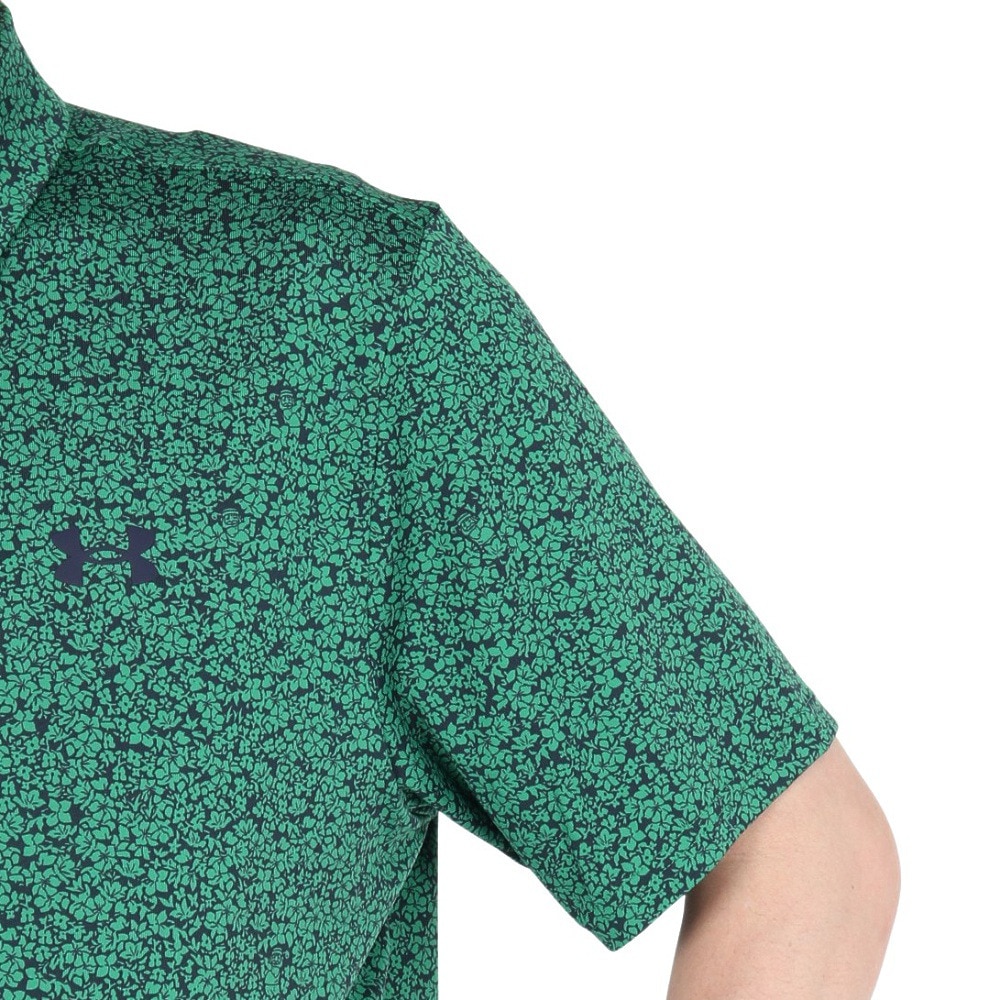 アンダーアーマー（UNDER ARMOUR）（メンズ）ゴルフウェア 吸汗速乾 プレーオフ3.0 プリント 半袖ポロシャツ 1378677 305
