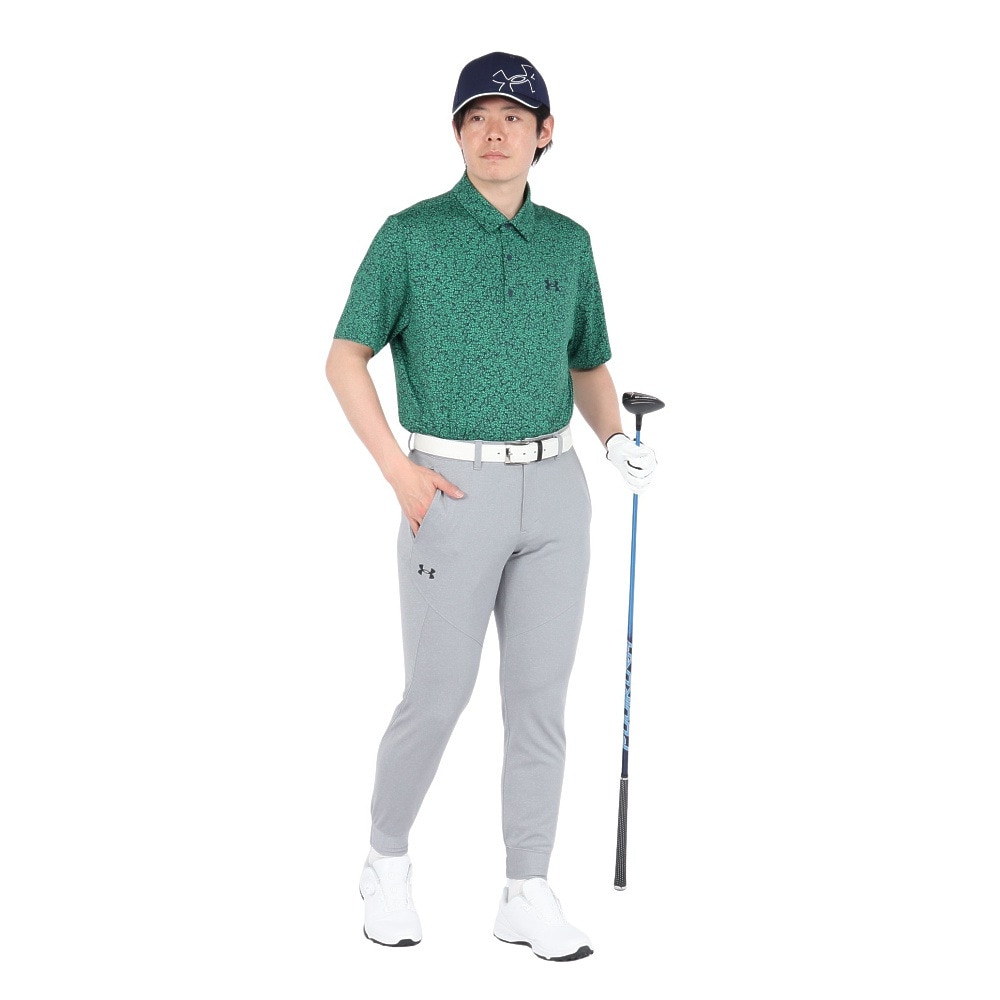 アンダーアーマー（UNDER ARMOUR）（メンズ）ゴルフウェア 吸汗速乾 プレーオフ3.0 プリント 半袖ポロシャツ 1378677 305