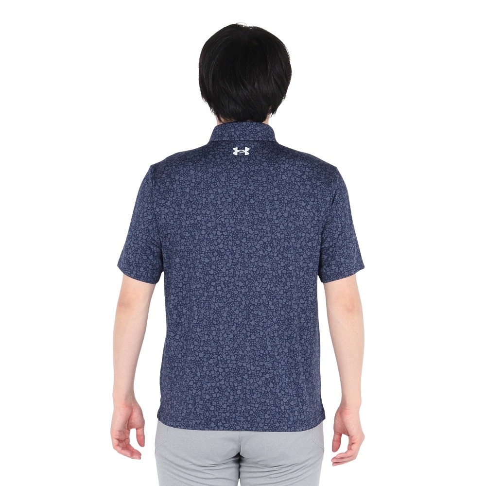 アンダーアーマー（UNDER ARMOUR）（メンズ）ゴルフウェア 吸汗速乾 プレーオフ3.0 プリント 半袖ポロシャツ 1378677 424