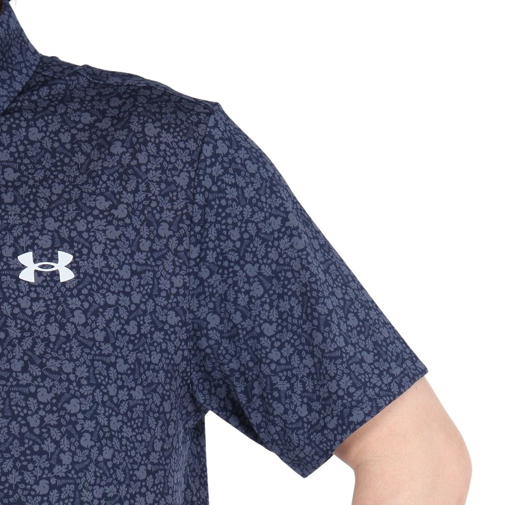 アンダーアーマー（UNDER ARMOUR）（メンズ）ゴルフウェア 吸汗速乾 プレーオフ3.0 プリント 半袖ポロシャツ 1378677 424