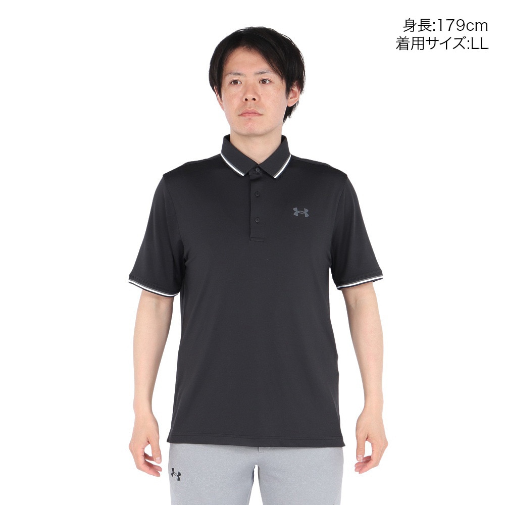 アンダーアーマー（UNDER ARMOUR）（メンズ）ゴルフウェア プレーオフ3.0 半袖 リブポロシャツ 1388156 001