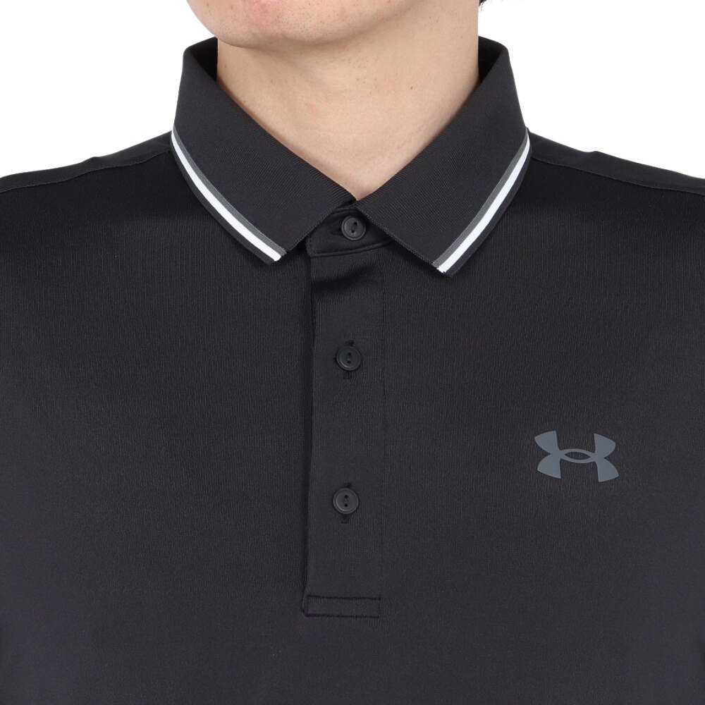アンダーアーマー（UNDER ARMOUR）（メンズ）ゴルフウェア プレーオフ3.0 半袖 リブポロシャツ 1388156 001