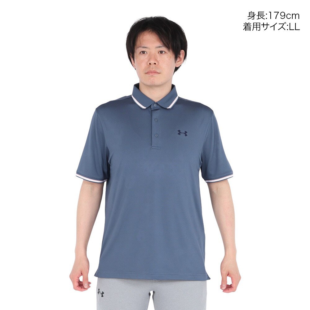 アンダーアーマー（UNDER ARMOUR）（メンズ）ゴルフウェア プレーオフ3.0 半袖 リブポロシャツ 1388156 044