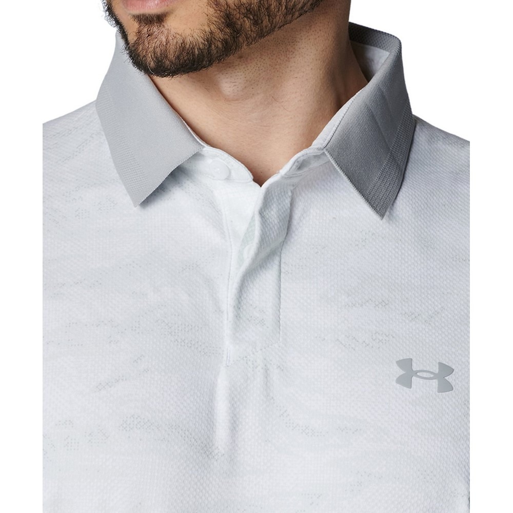 アンダーアーマー（UNDER ARMOUR）（メンズ）ゴルフウェア ドライブチル プリント 半袖 ポロシャツ 1389597 100