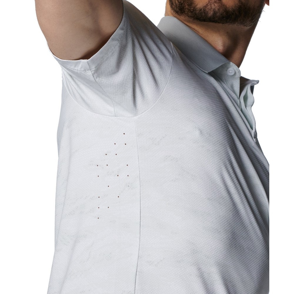 アンダーアーマー（UNDER ARMOUR）（メンズ）ゴルフウェア ドライブチル プリント 半袖 ポロシャツ 1389597 100