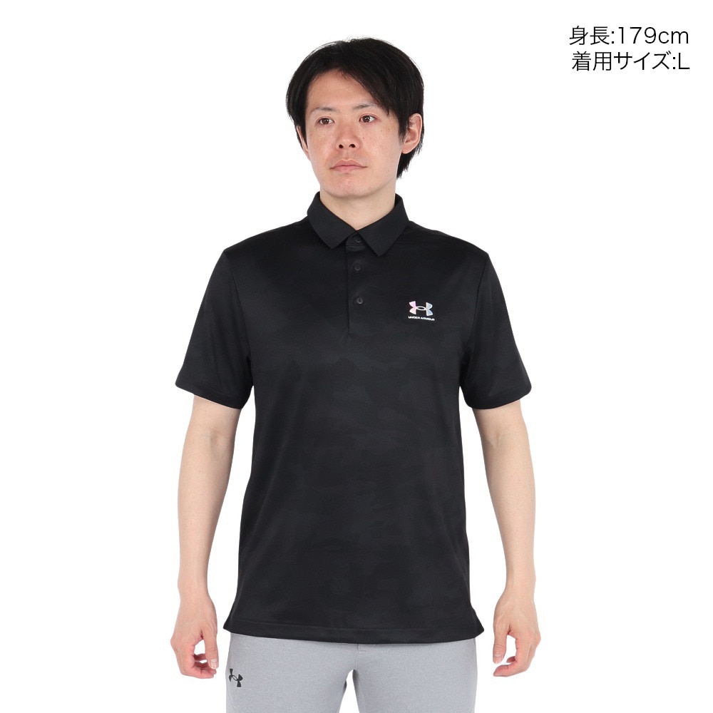 アンダーアーマー（UNDER ARMOUR）（メンズ）ゴルフウェア アーマードライ カモ 半袖 ポロシャツ 6001248 001