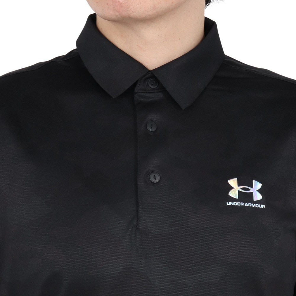 アンダーアーマー（UNDER ARMOUR）（メンズ）ゴルフウェア アーマードライ カモ 半袖 ポロシャツ 6001248 001