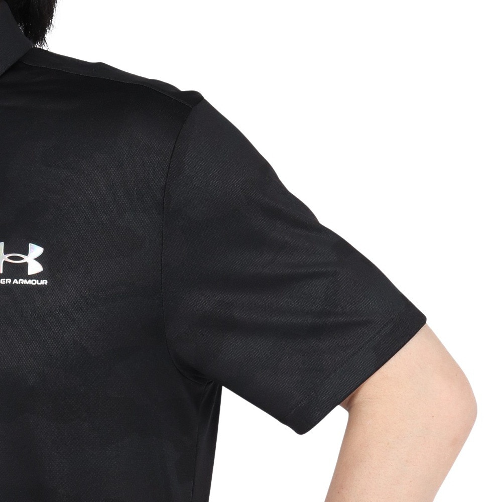 アンダーアーマー（UNDER ARMOUR）（メンズ）ゴルフウェア アーマードライ カモ 半袖 ポロシャツ 6001248 001