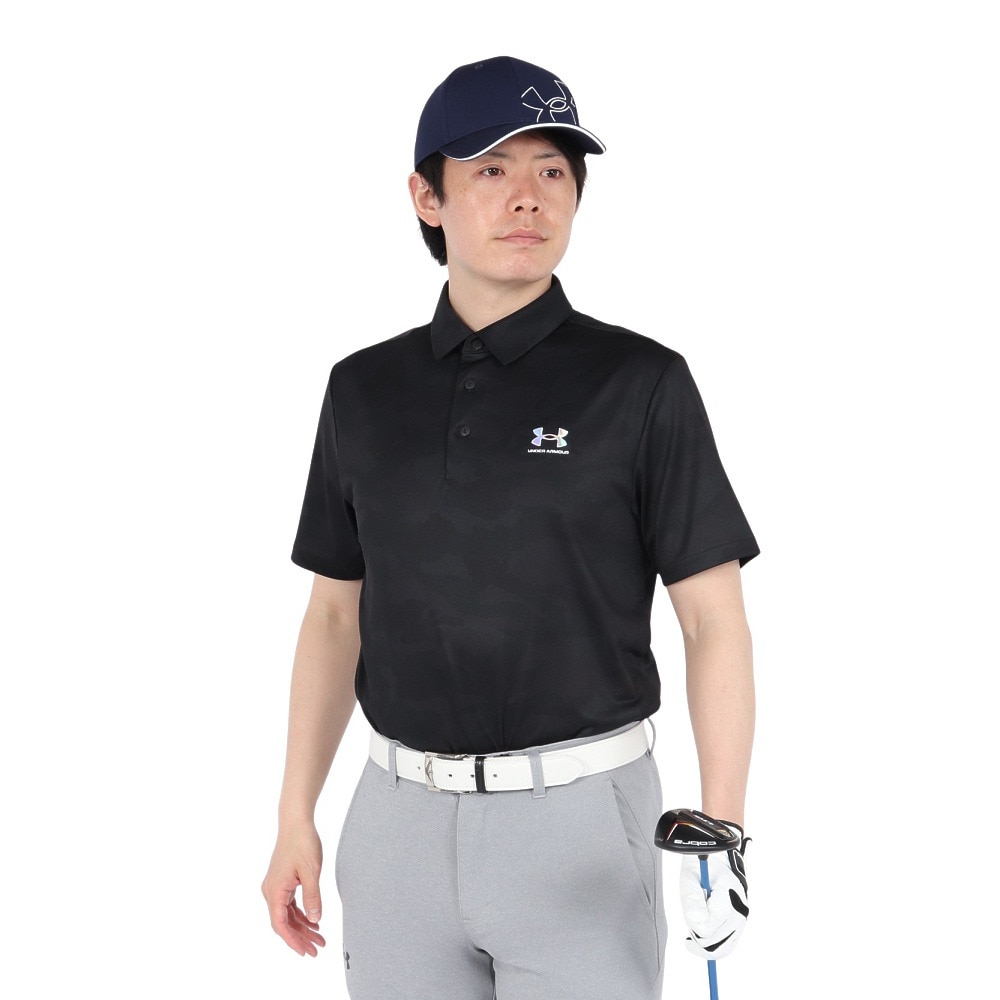 アンダーアーマー（UNDER ARMOUR）（メンズ）ゴルフウェア アーマードライ カモ 半袖 ポロシャツ 6001248 001