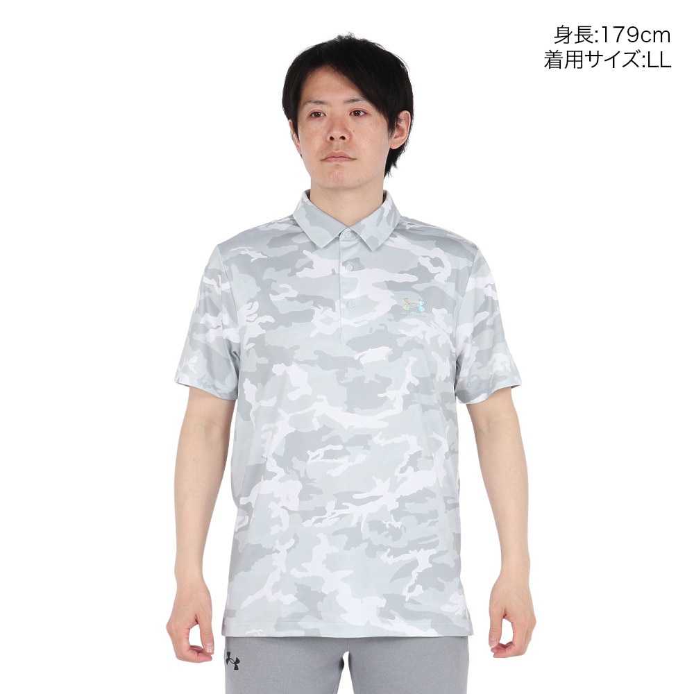 アンダーアーマー（UNDER ARMOUR）（メンズ）ゴルフウェア アーマードライ カモ 半袖 ポロシャツ 6001248 014