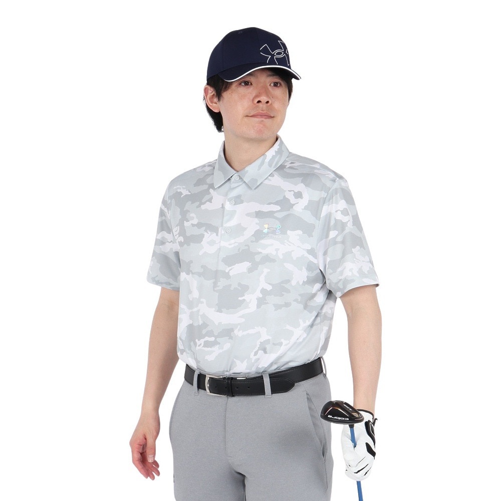 アンダーアーマー（UNDER ARMOUR）（メンズ）ゴルフウェア アーマードライ カモ 半袖 ポロシャツ 6001248 014