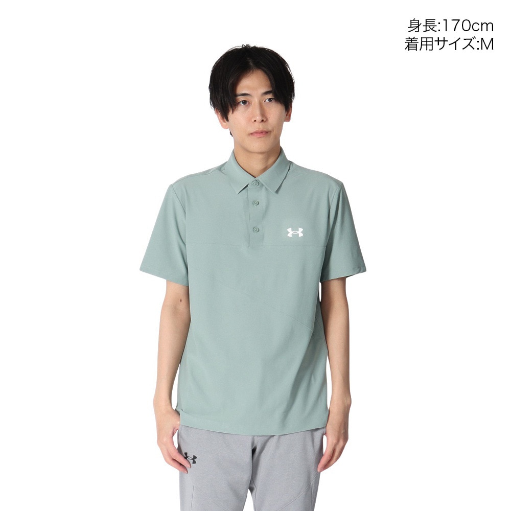 アンダーアーマー（UNDER ARMOUR）（メンズ）ゴルフウェア Match play 半袖 ポロシャツ 6003633 348