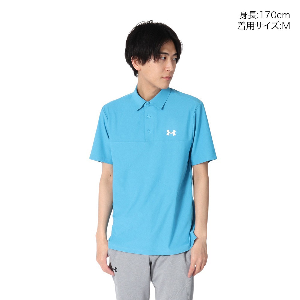 アンダーアーマー（UNDER ARMOUR）（メンズ）ゴルフウェア Match play 半袖 ポロシャツ 6003633 452