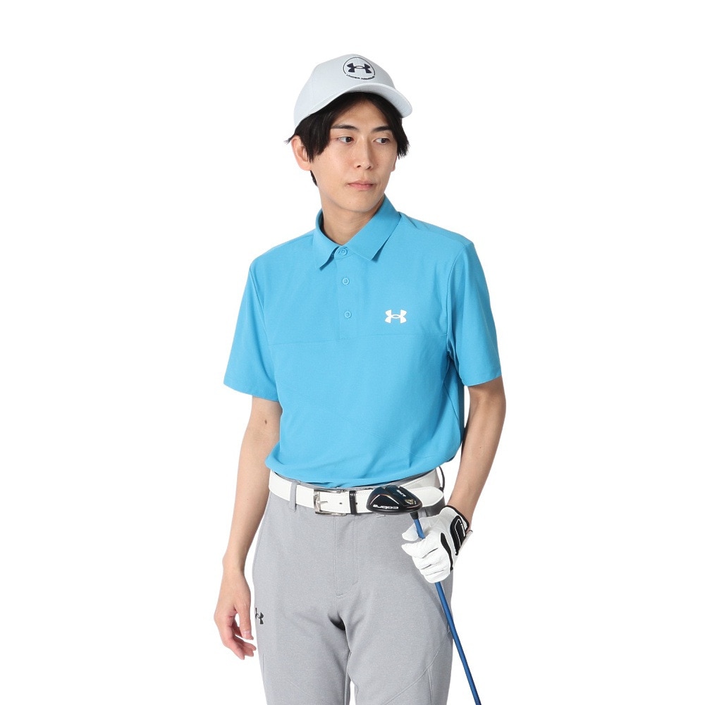 アンダーアーマー（UNDER ARMOUR）（メンズ）ゴルフウェア Match play 半袖 ポロシャツ 6003633 452