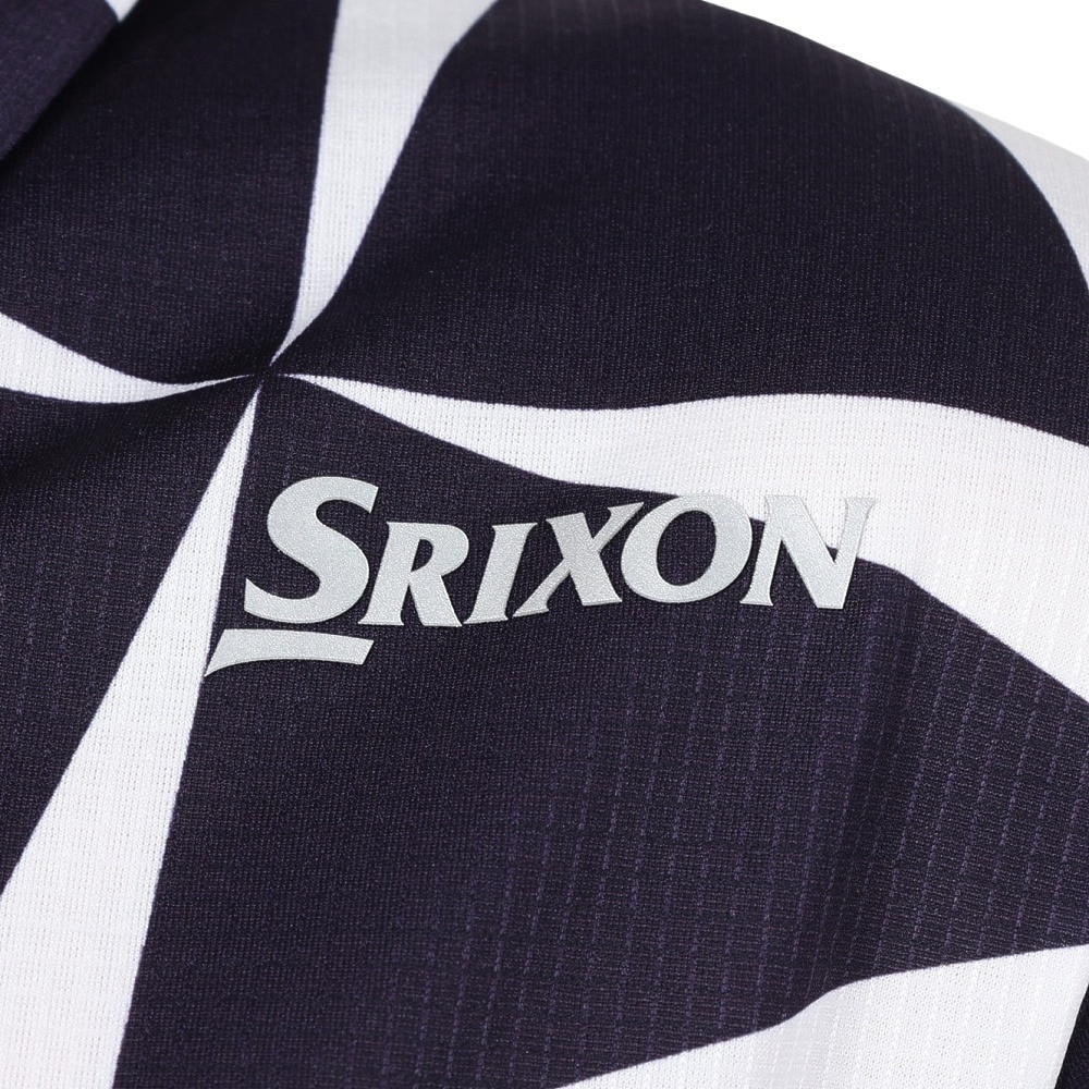 スリクソン（SRIXON）（メンズ）ゴルフウェア 吸汗 UVカット 半袖 松山プロ共同開発 ウインドミルプリントシャツ RGMXJA01 NV00