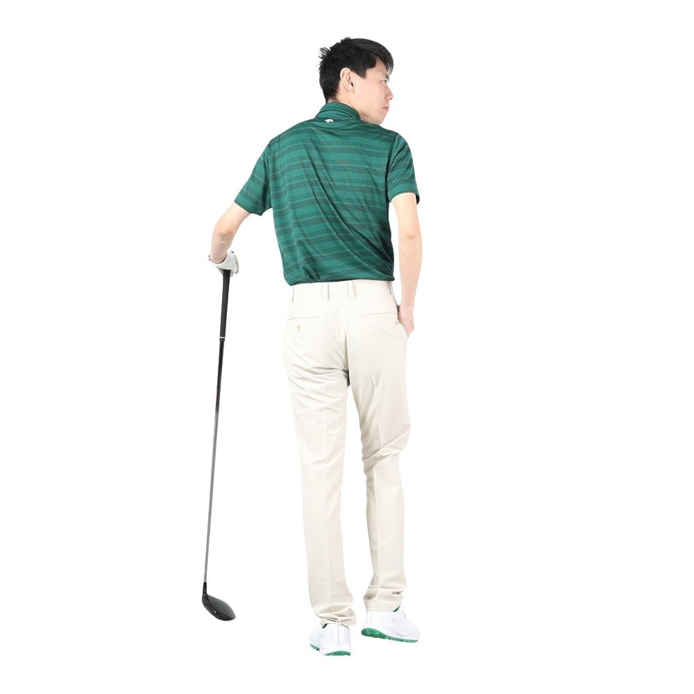 スリクソン（SRIXON）（メンズ）ゴルフウェア 半袖 松山英樹プロレプリカモデル 吸汗速乾 メッシュボーダープリントシャツ RGMXJA16 NVGR