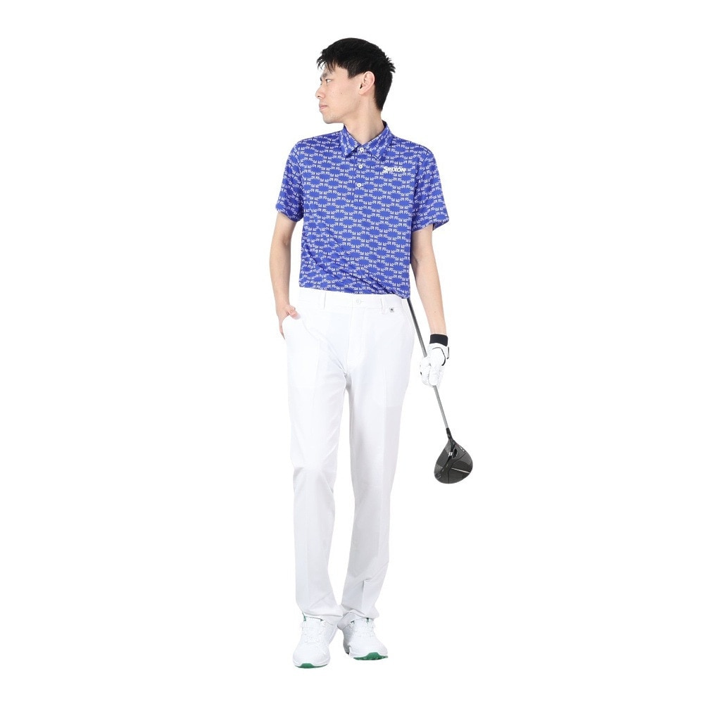 スリクソン（SRIXON）（メンズ）ゴルフウェア 松山英樹プロ レプリカモデル 吸汗速乾 半袖プリントシャツ RGMXJA18 BL00