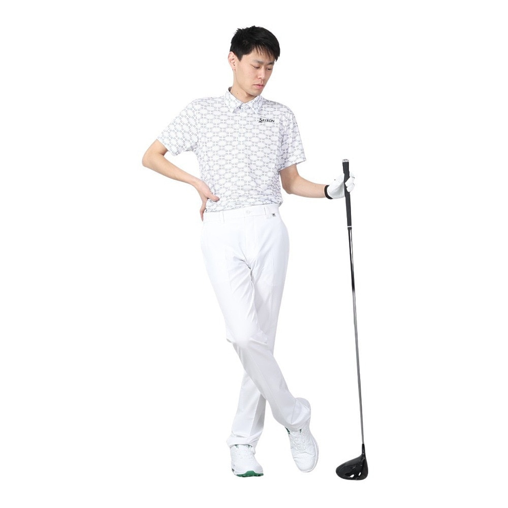 スリクソン（SRIXON）（メンズ）ゴルフウェア 松山英樹プロ レプリカモデル 吸汗速乾 半袖プリントシャツ RGMXJA18 WH00