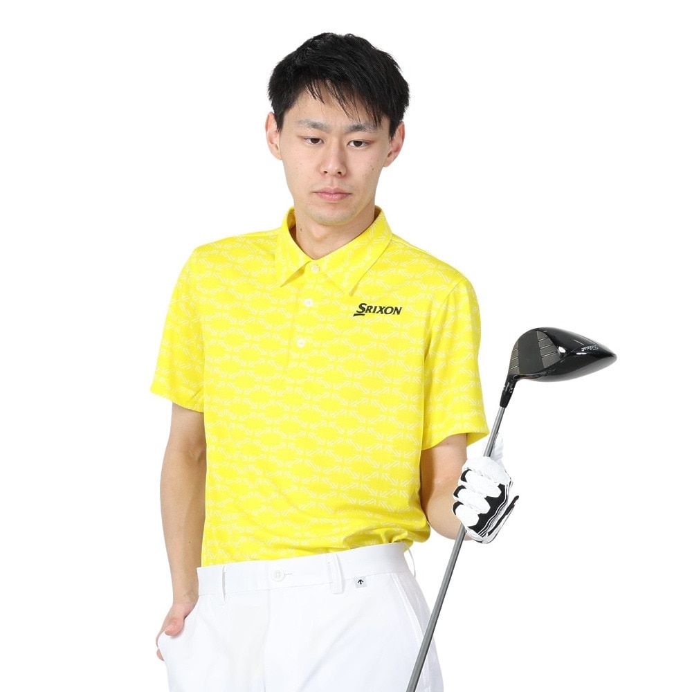 スリクソン（SRIXON）（メンズ）ゴルフウェア 松山英樹プロ レプリカモデル 吸汗速乾 半袖プリントシャツ RGMXJA18 YL00