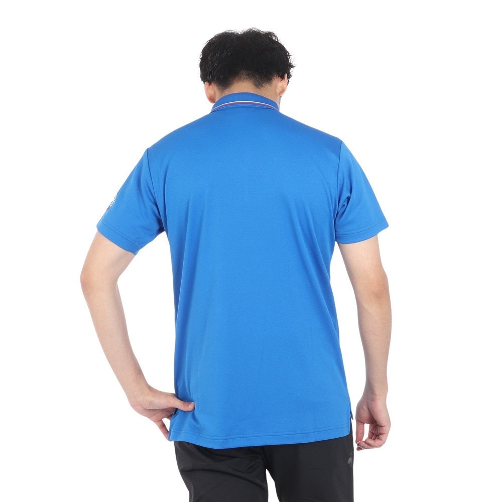 ルコックスポルティフ（lecoqsportif）（メンズ）ゴルフウェア 接触冷感 半袖シャツ QGMXJA51 BL00