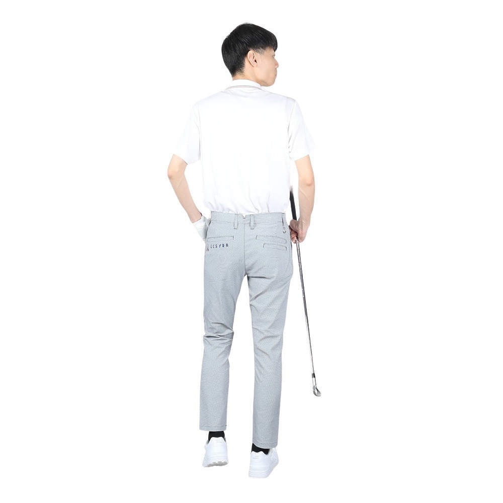 ルコックスポルティフ（lecoqsportif）（メンズ）ゴルフウェア 接触冷感 半袖シャツ QGMXJA51 WH00