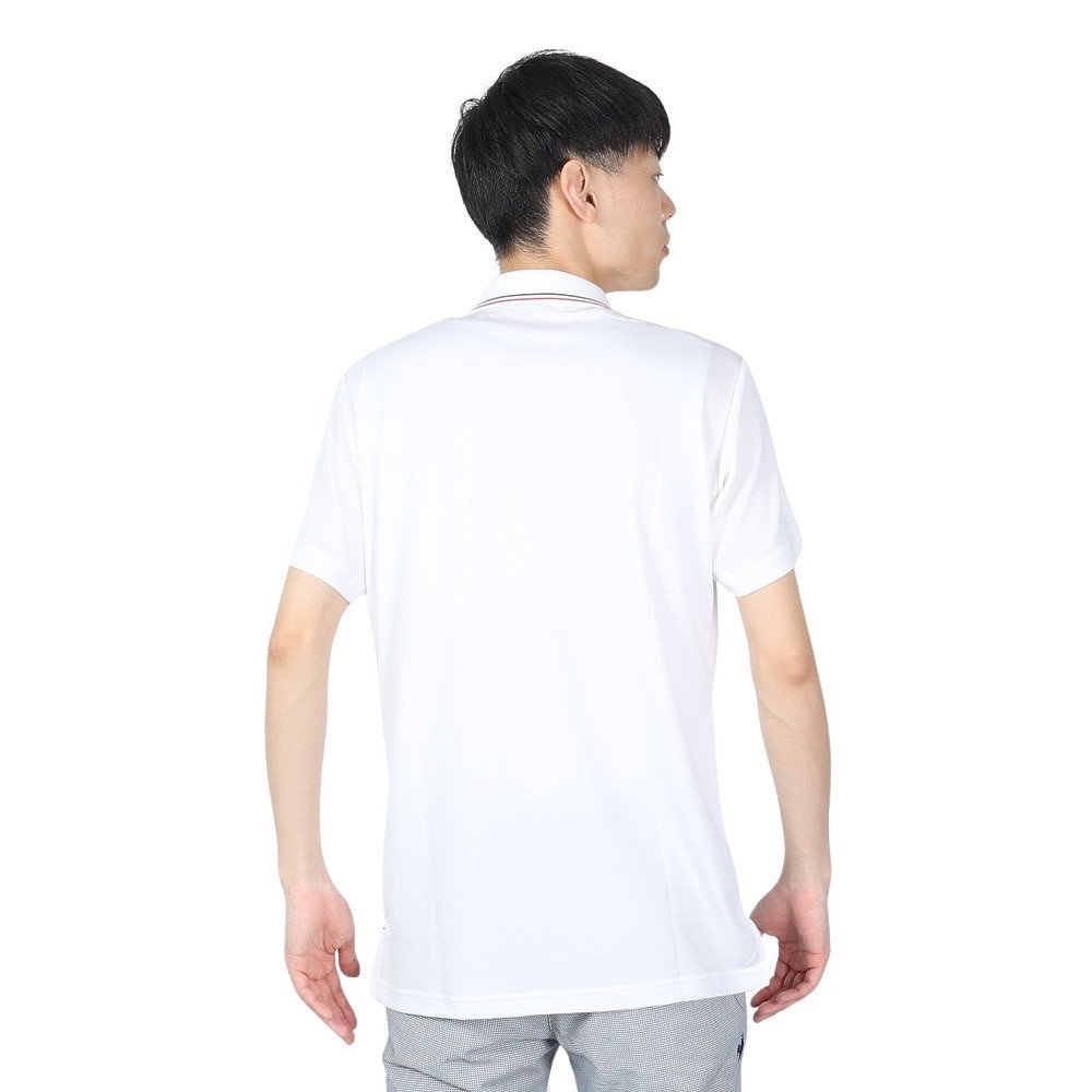 ルコックスポルティフ（lecoqsportif）（メンズ）ゴルフウェア 接触冷感 半袖シャツ QGMXJA51 WH00
