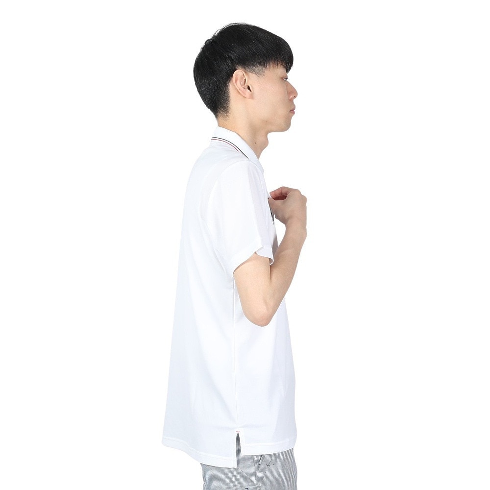 ルコックスポルティフ（lecoqsportif）（メンズ）ゴルフウェア 接触冷感 半袖シャツ QGMXJA51 WH00