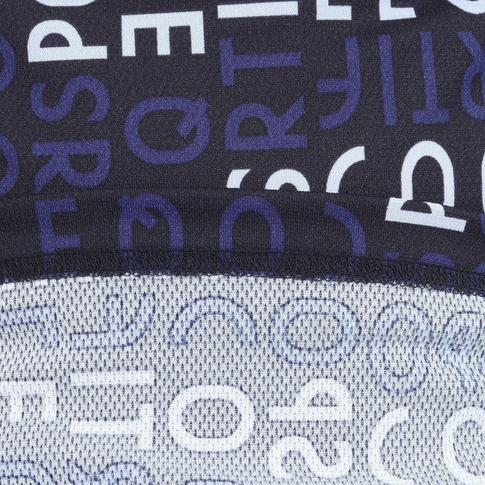 ルコックスポルティフ（lecoqsportif）（メンズ）ゴルフウェア 吸汗速乾 高通気プリント半袖シャツ QGMXJA52 NV00