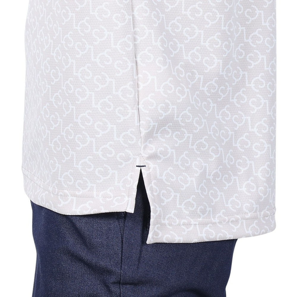 ルコックスポルティフ（lecoqsportif）（メンズ）ゴルフウェア プリント半袖シャツ QGMXJA53 BG00