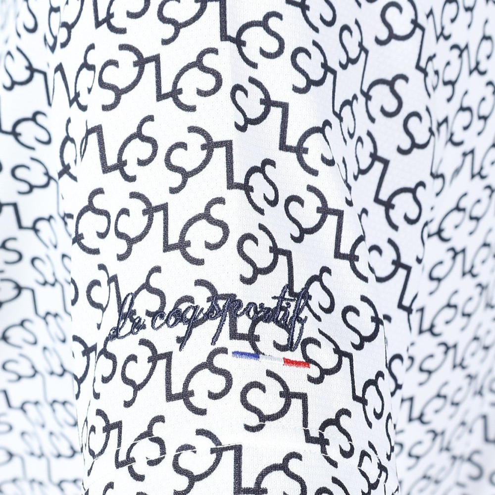 ルコックスポルティフ（lecoqsportif）（メンズ）ゴルフウェア プリント半袖シャツ QGMXJA53 WH00