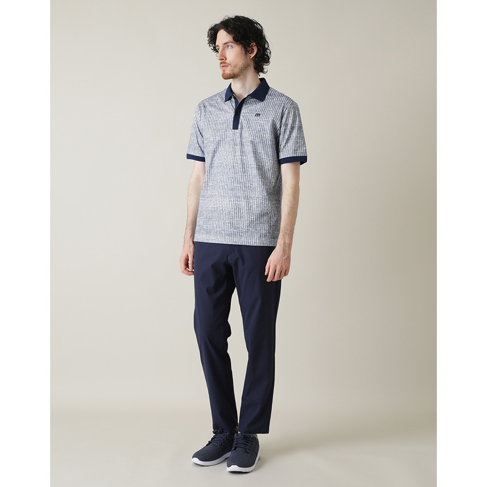 トラヴィスマシュー（Travis Mathew）（メンズ）ゴルフウェア 吸湿速乾 ストライププリント 半袖ポロシャツ 7AL010-4MIN