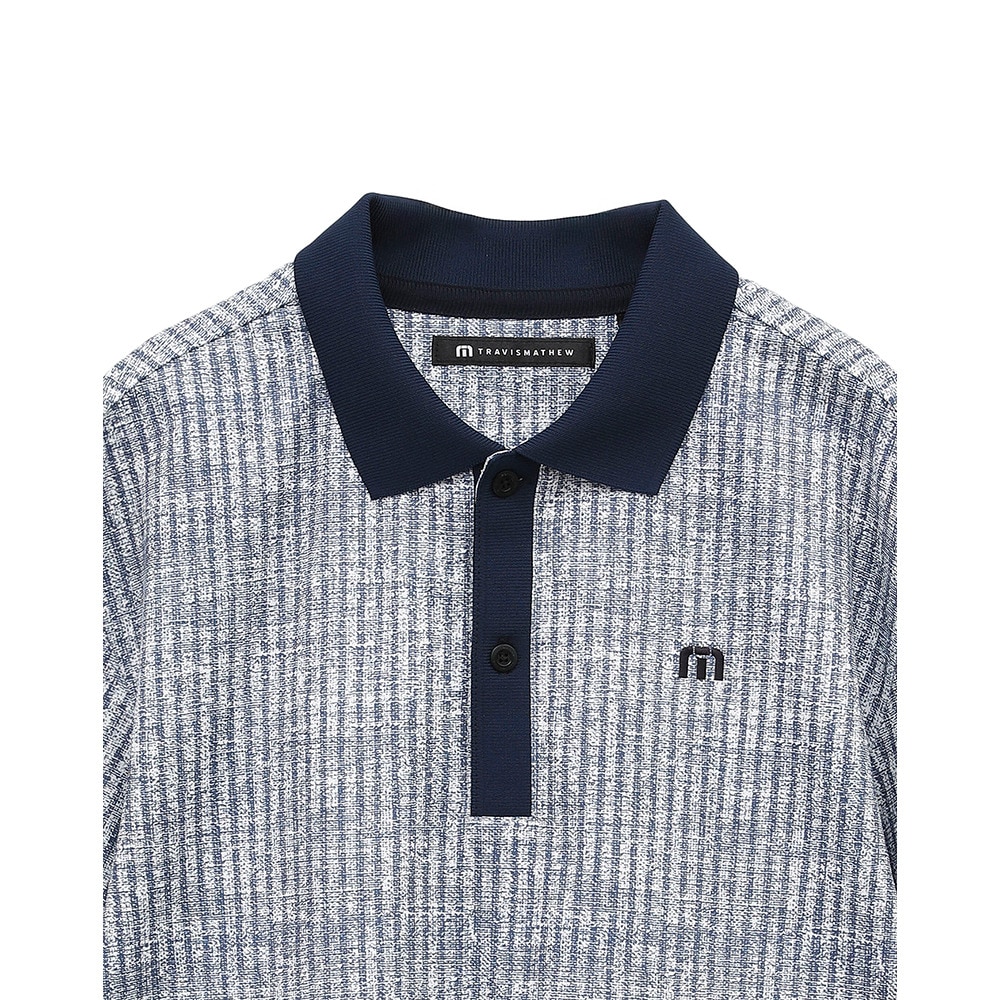 トラヴィスマシュー（Travis Mathew）（メンズ）ゴルフウェア 吸湿速乾 ストライププリント 半袖ポロシャツ 7AL010-4MIN