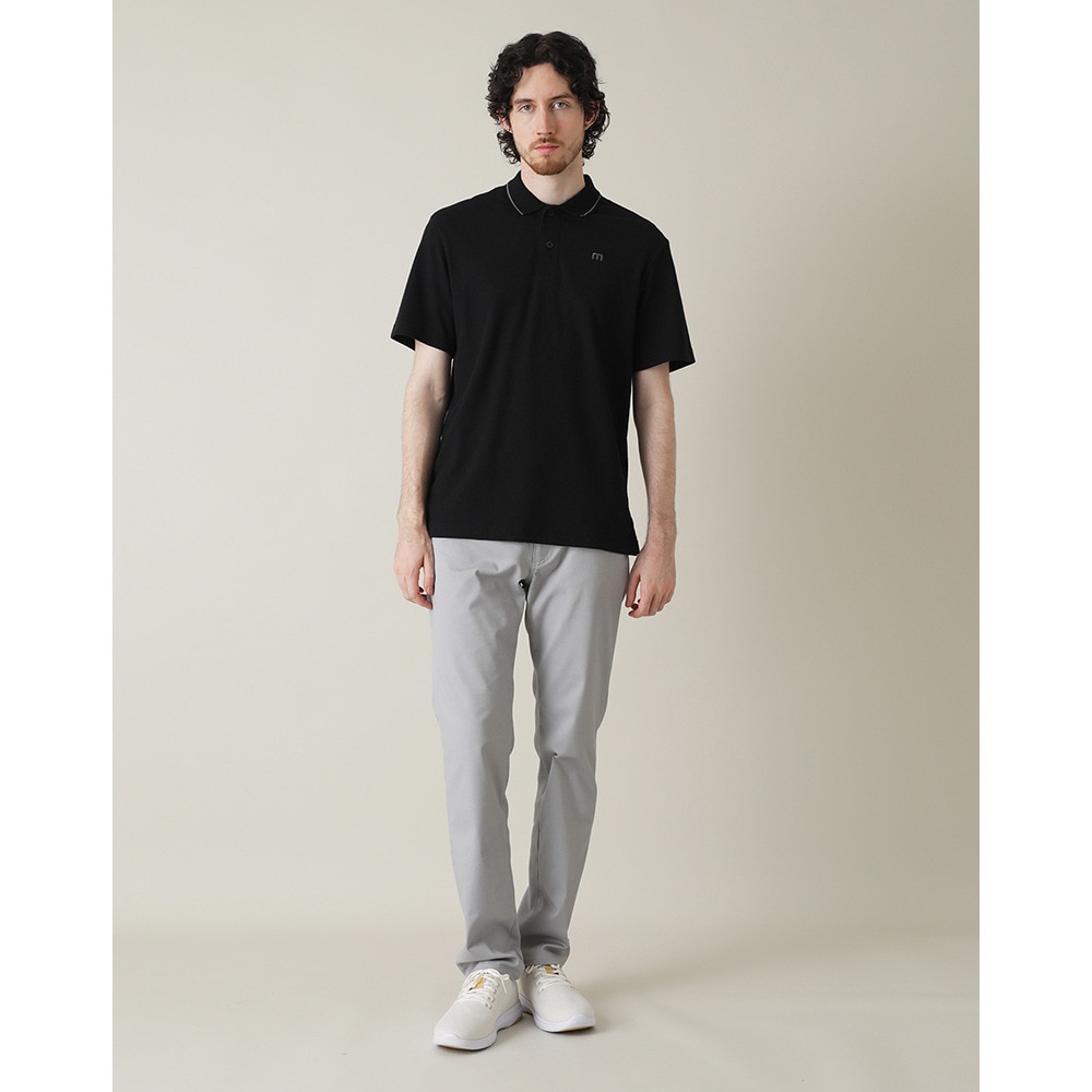トラヴィスマシュー（Travis Mathew）（メンズ）ゴルフウェア 速乾 ワッフル半袖ポロシャツ 7AL012-0BLK