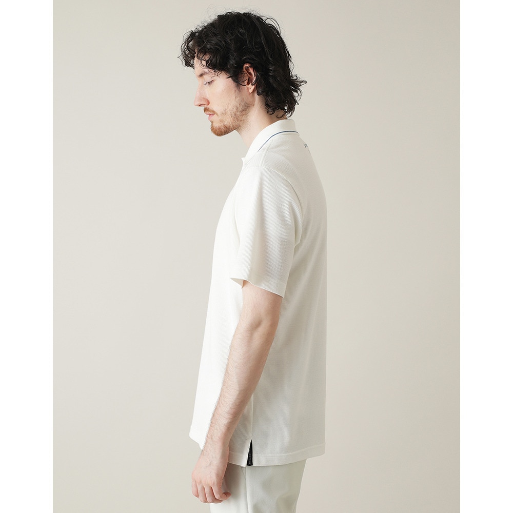 トラヴィスマシュー（Travis Mathew）（メンズ）ゴルフウェア 速乾 ワッフル半袖ポロシャツ 7AL012-1WHT